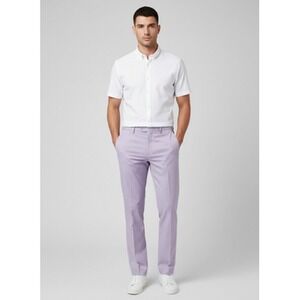 Concitor Lavender Pants Men Size 42 Flat Front Regular Fit 70 Terylen